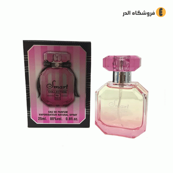 عطر 25 میل اسمارت کالکشن کد 531 ویکتوریا سکرت بامب شل